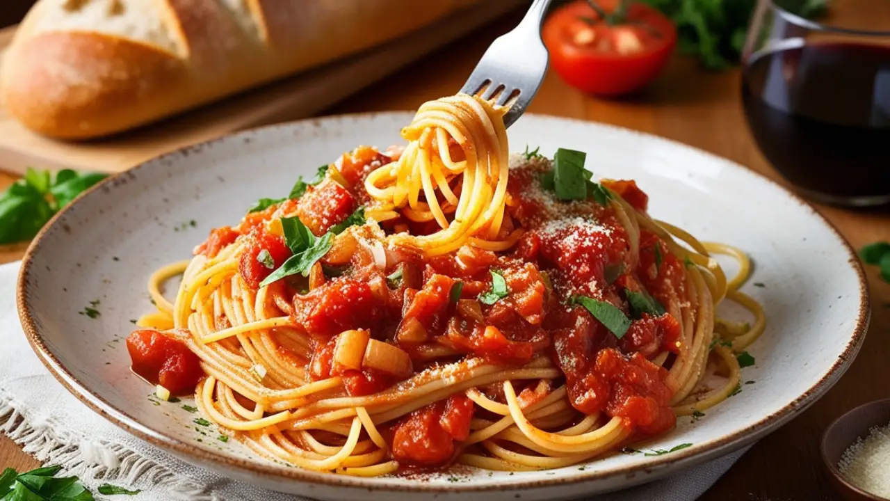 Spaghetti with Marinara Sauce