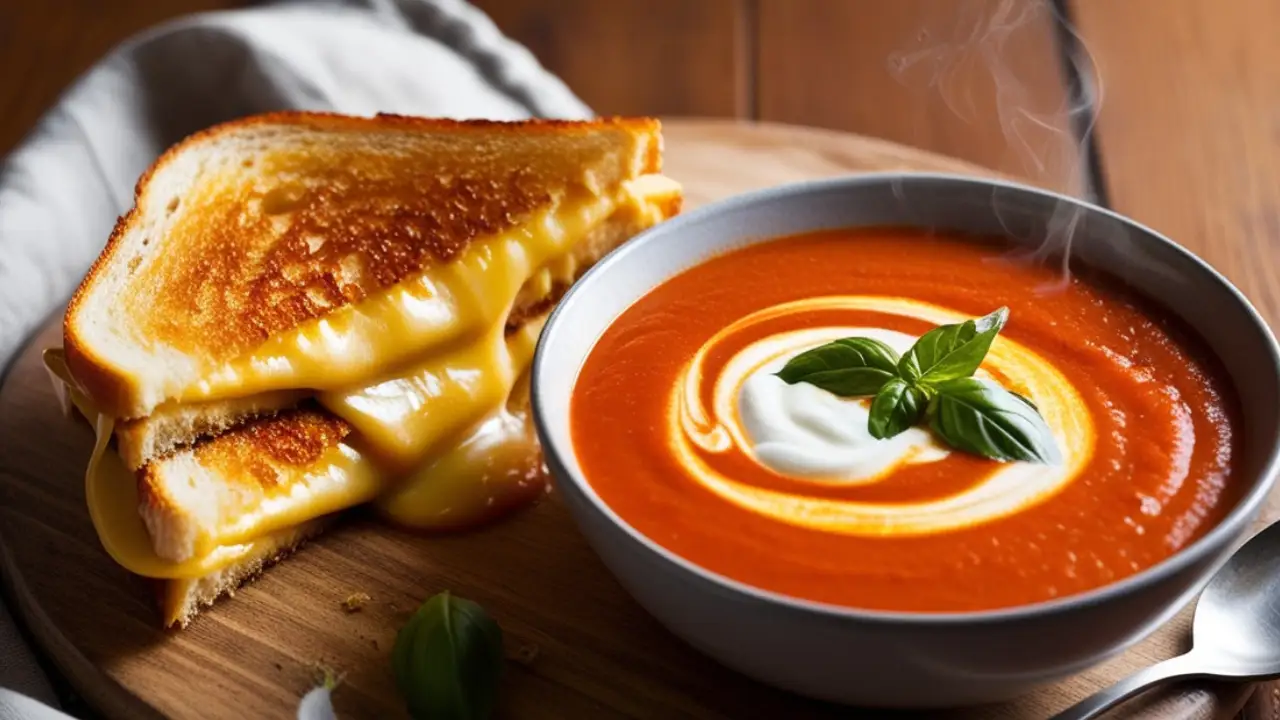 Grilled Cheese and Tomato Soup